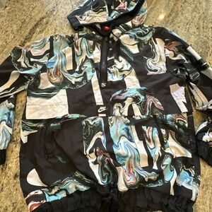 Nike Women’s Marble Hooded Windbreaker  XL